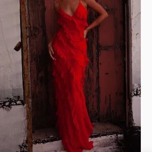 Rat & boa Cecilia dress in red size medium